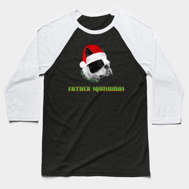 Father Squishmas Baseball T-Shirt by Engineroommedia